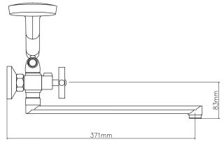 Смеситель для ванны ESKO Canberra CN 31 хром